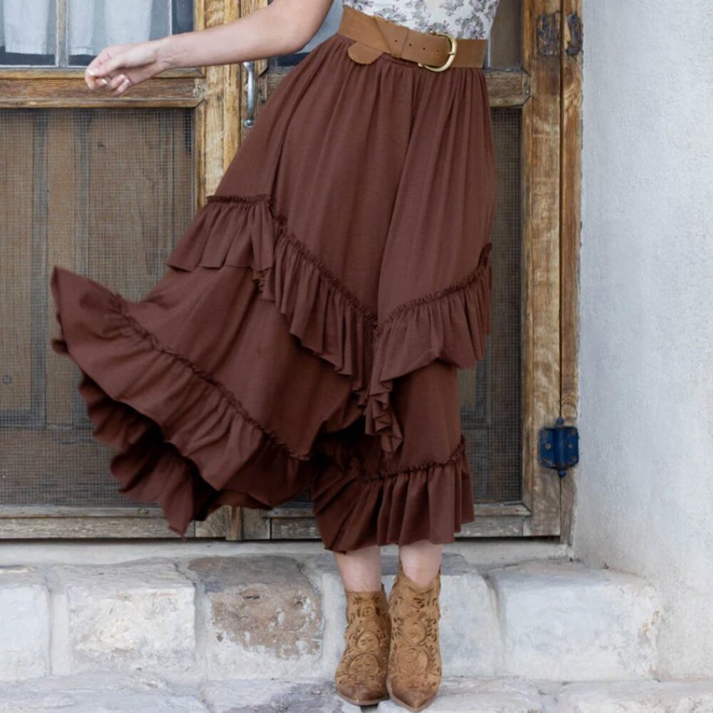 Joyfolie Theresa Skirt in Hickory